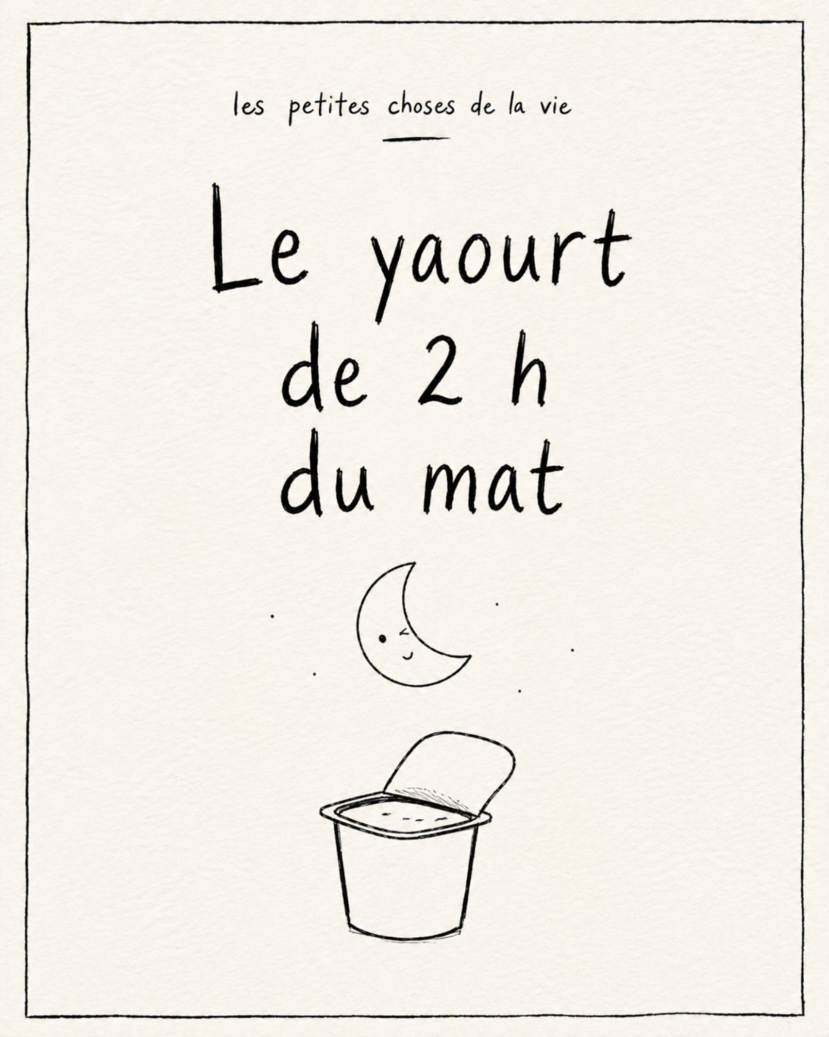 Illustration Le yaourt de 2 heures du matin